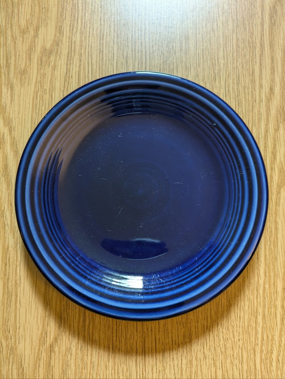 Fiesta (Fiestaware) Classic Rim 7 1/4-Inch Salad Plate, cobalt blue Dinnerware